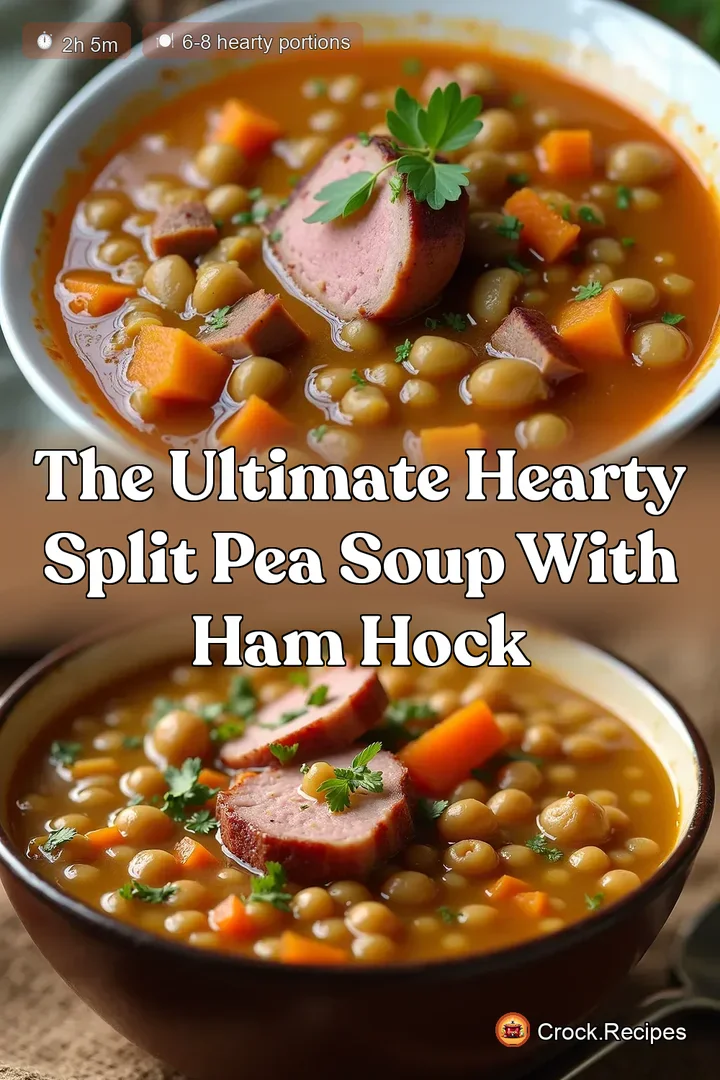 The Ultimate Hearty Split Pea Soup with Ham Hock