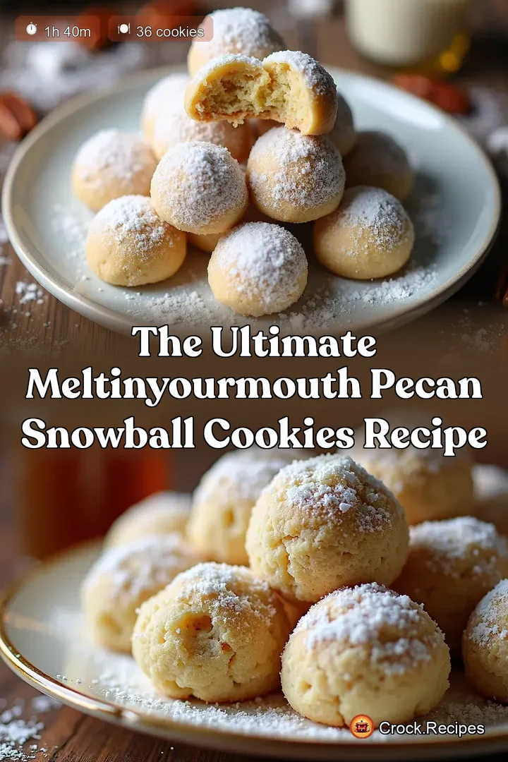 The Ultimate MeltInYourMouth Pecan Snowball Cookies Recipe