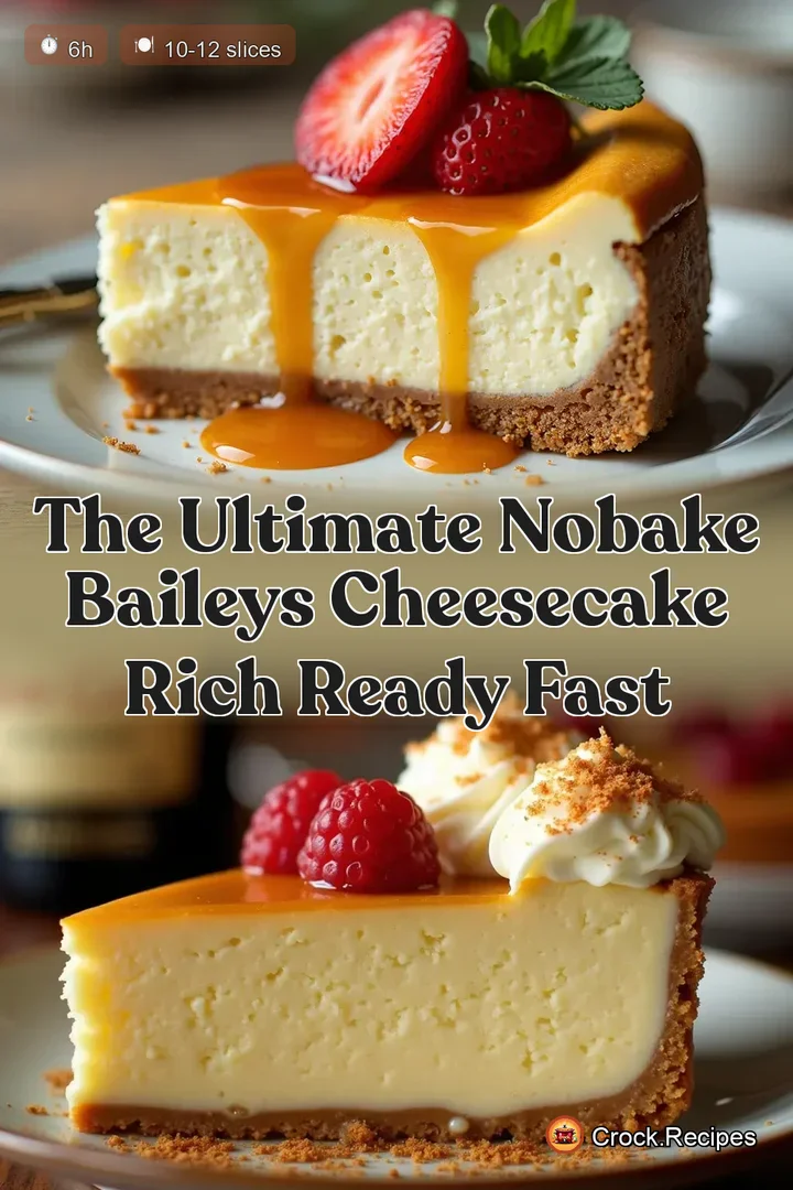 The Ultimate NoBake Baileys Cheesecake Rich Ready Fast