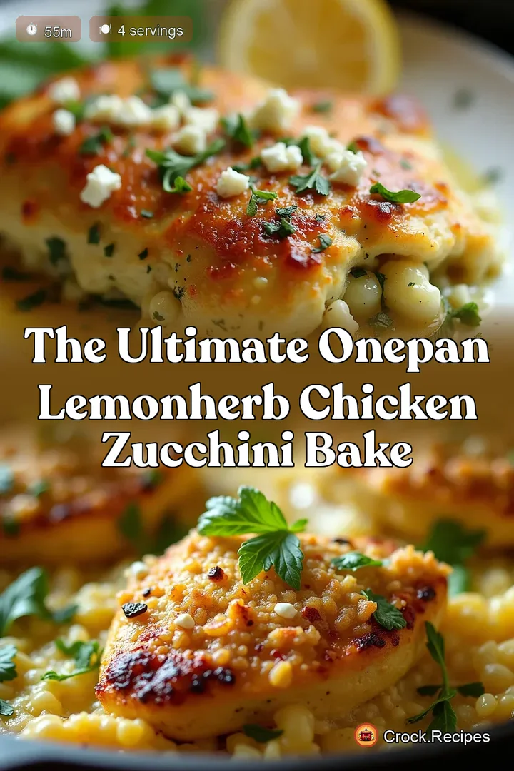 The Ultimate OnePan LemonHerb Chicken Zucchini Bake