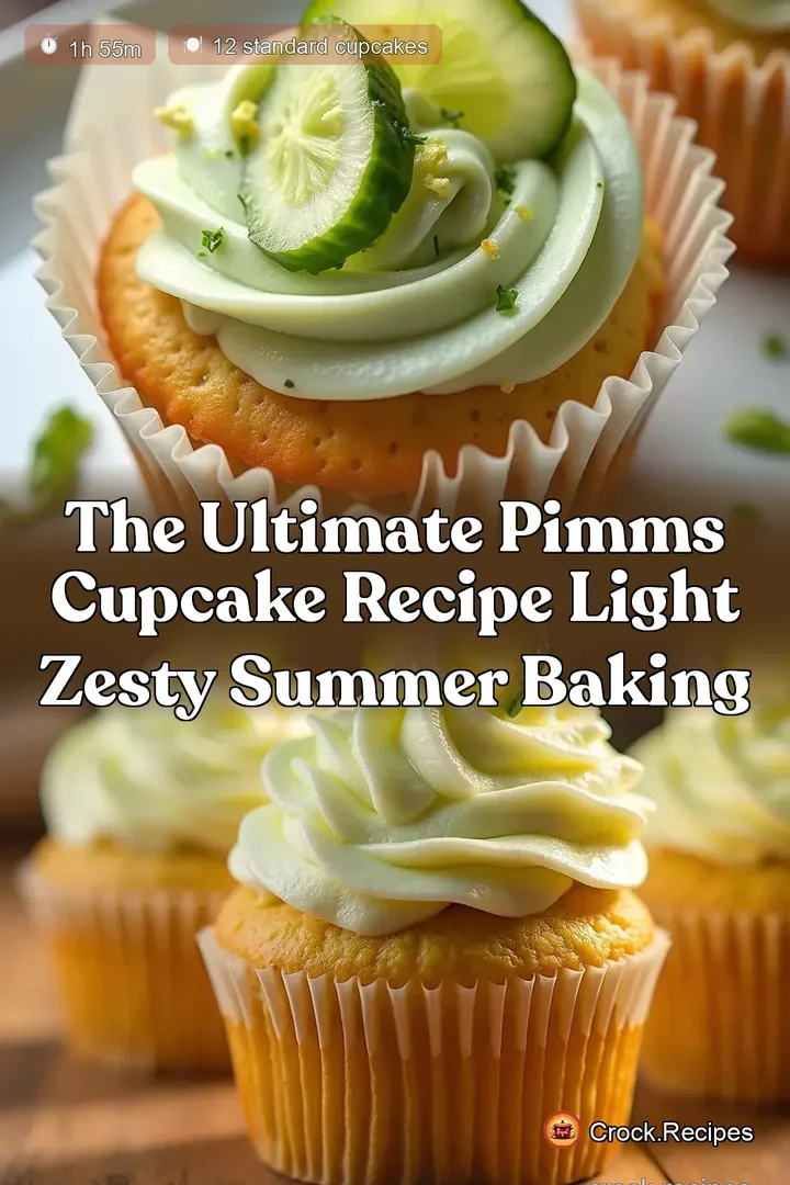 The Ultimate Pimms Cupcake Recipe Light Zesty Summer Baking