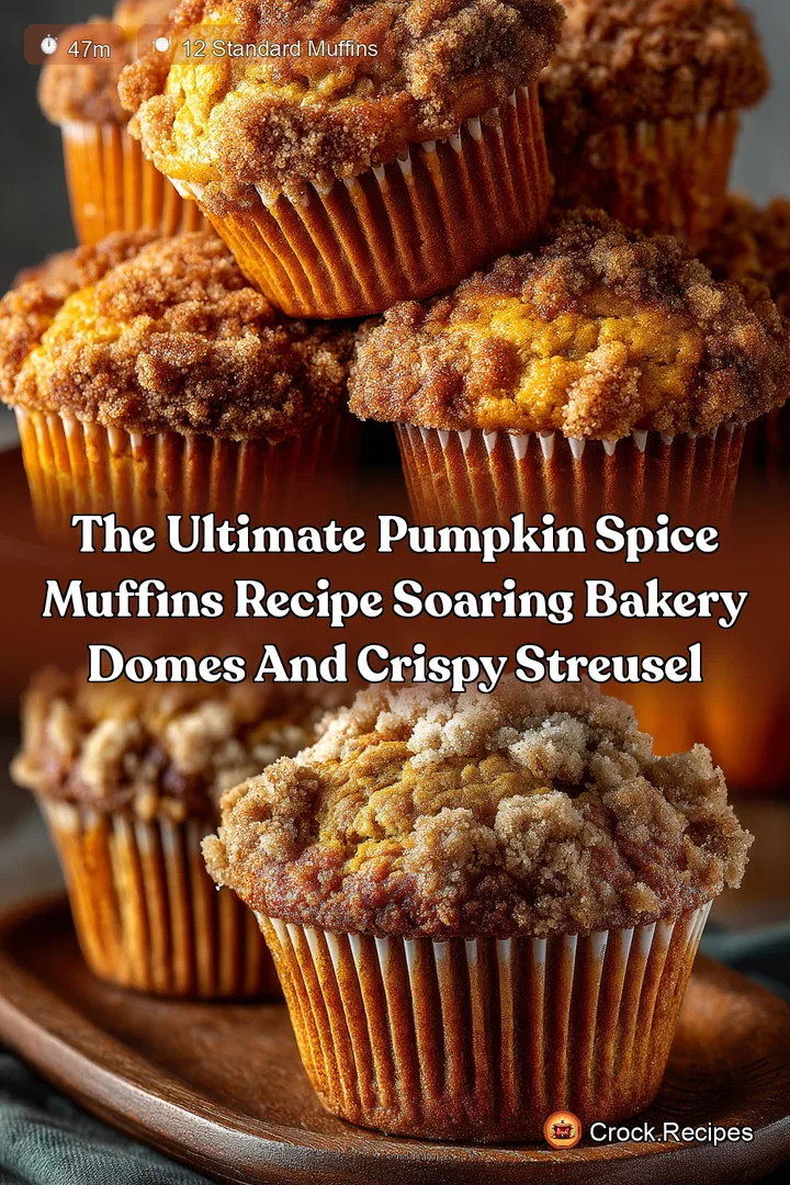 The Ultimate Pumpkin Spice Muffins Recipe Soaring Bakery Domes and Crispy Streusel