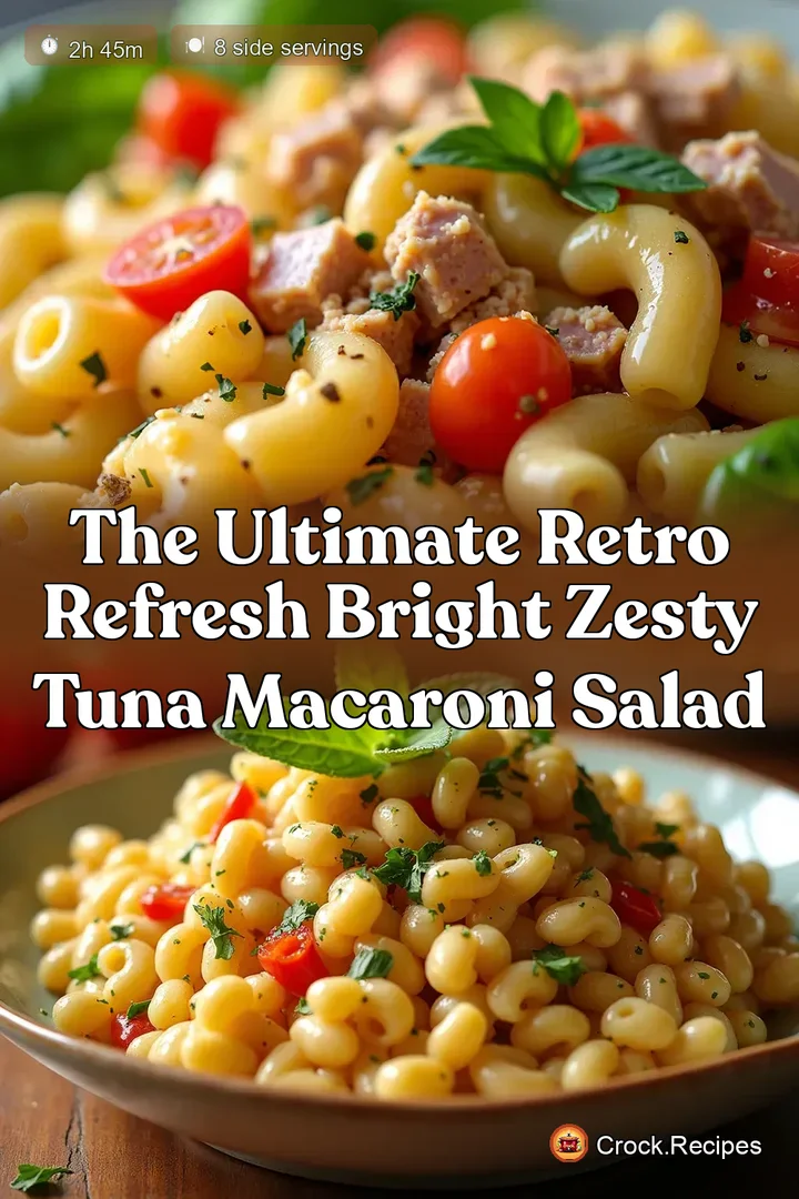 The Ultimate Retro Refresh Bright Zesty Tuna Macaroni Salad