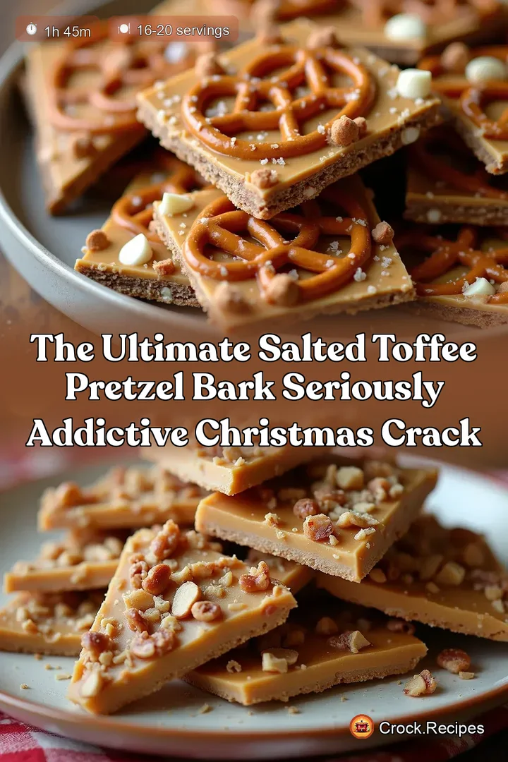 The Ultimate Salted Toffee Pretzel Bark Seriously Addictive Christmas Crack