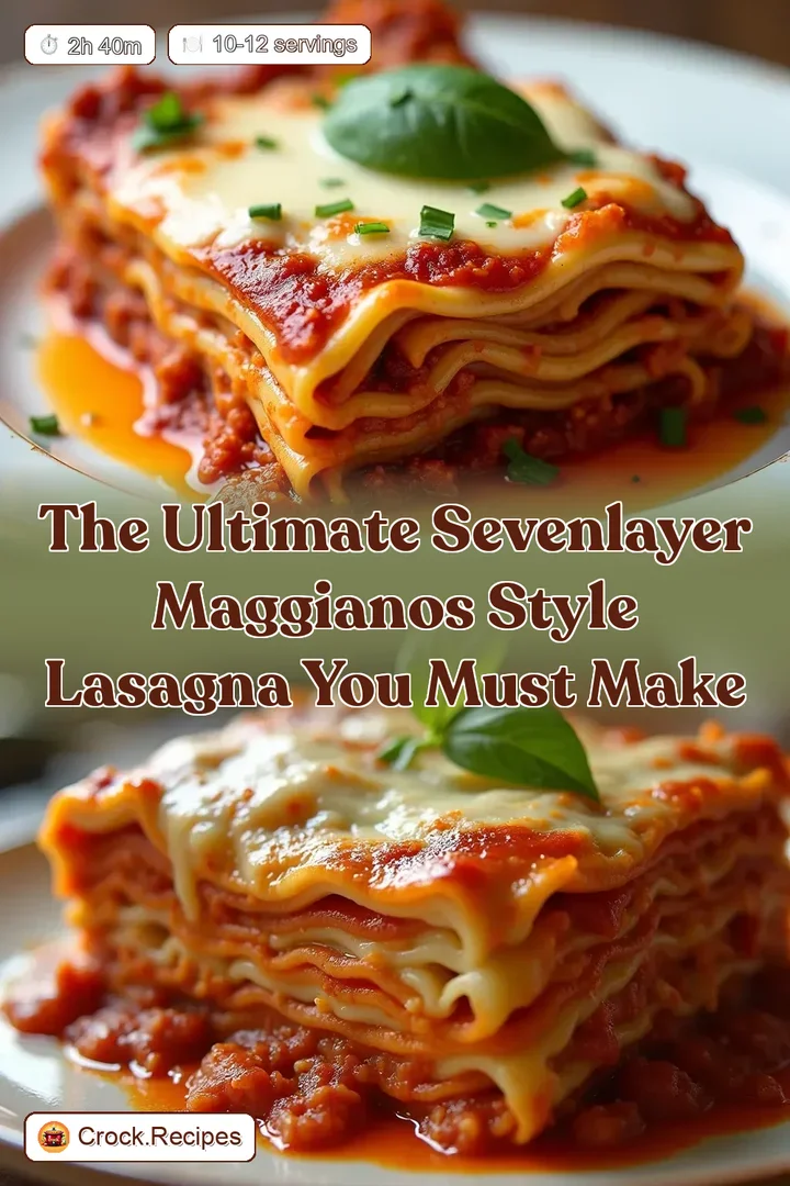 The Ultimate SevenLayer Maggianos Style Lasagna You Must Make