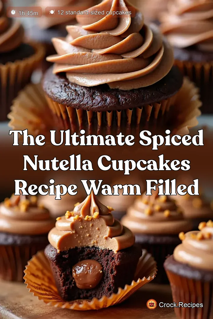 The Ultimate Spiced Nutella Cupcakes Recipe Warm Filled