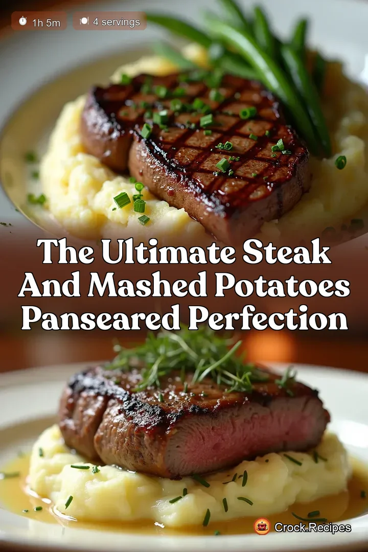 The Ultimate Steak and Mashed Potatoes PanSeared Perfection