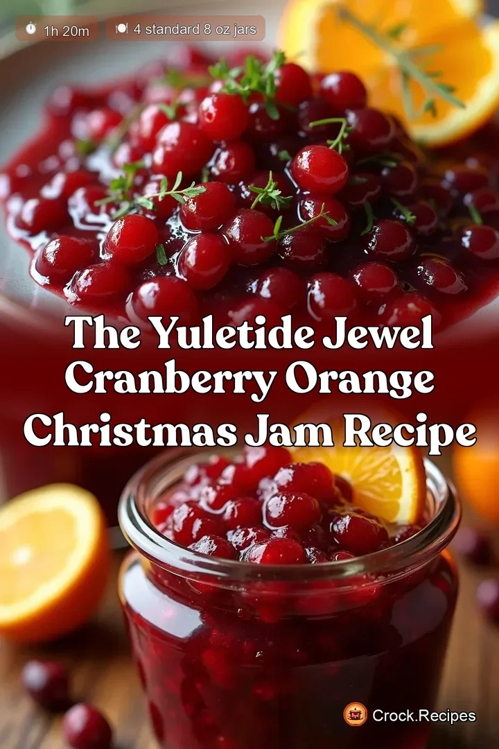 The Yuletide Jewel Cranberry Orange Christmas Jam Recipe