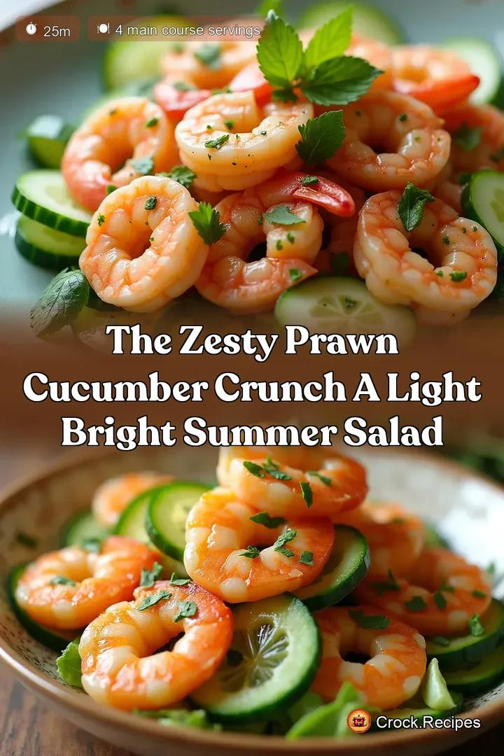 The Zesty Prawn Cucumber Crunch A Light Bright Summer Salad