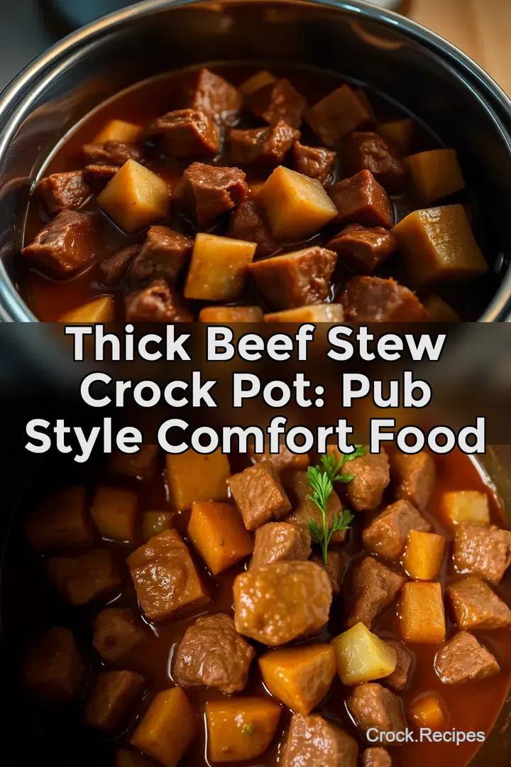 Thick Beef Stew Crock Pot: Pub Style Comfort Food