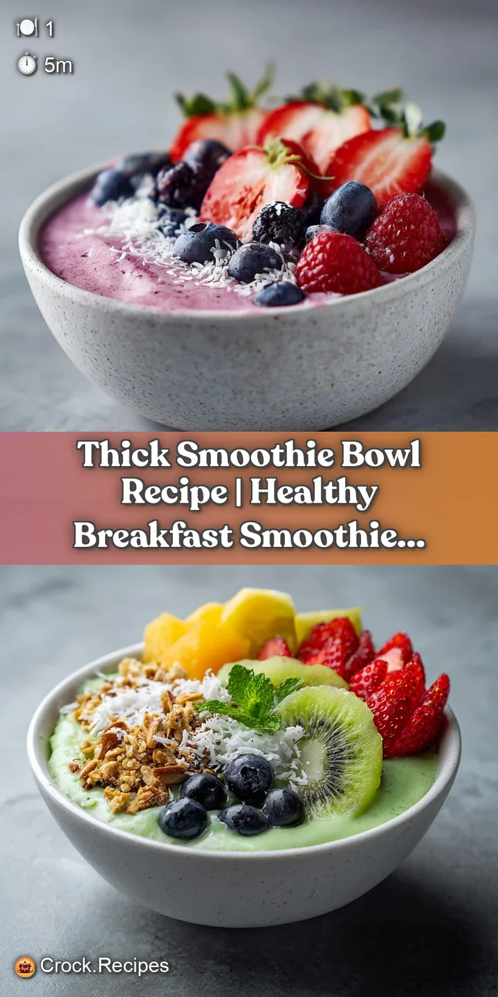 Close-up of a bright pink smoothie bowl with scattered blueberries and a sprinkle of chia seeds.