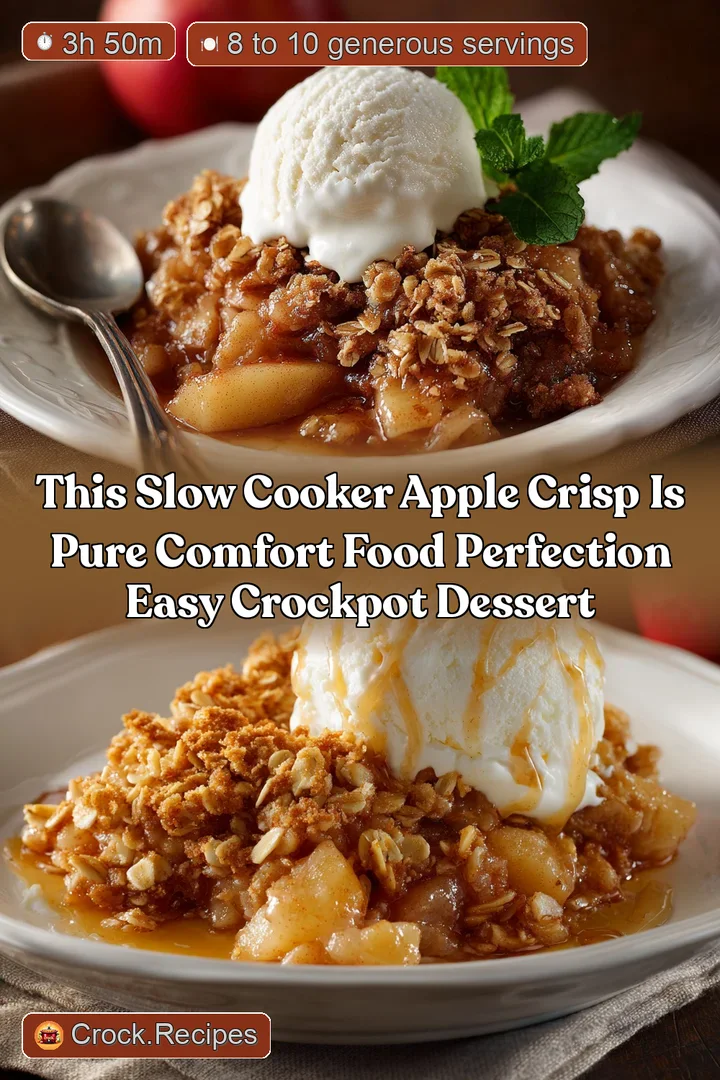 This Slow Cooker Apple Crisp is Pure Comfort Food Perfection Easy Crockpot Dessert
