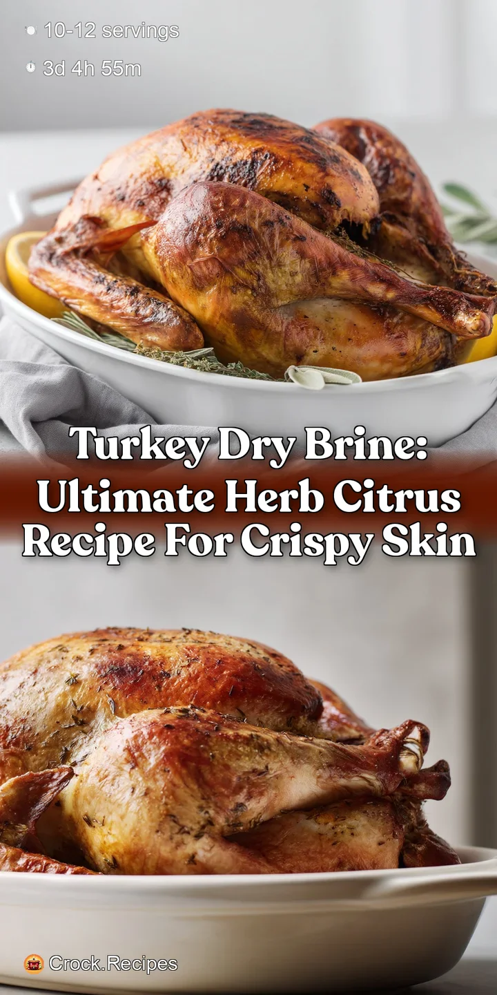 Turkey Dry Brine: Ultimate Herb Citrus Recipe for Crispy Skin