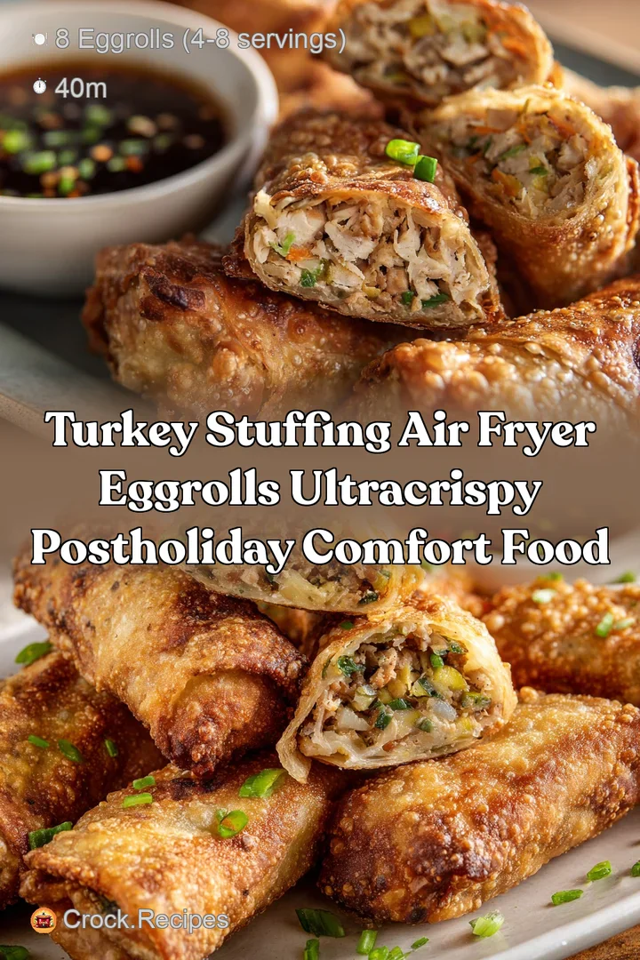 Turkey Stuffing Air Fryer Eggrolls UltraCrispy PostHoliday Comfort Food