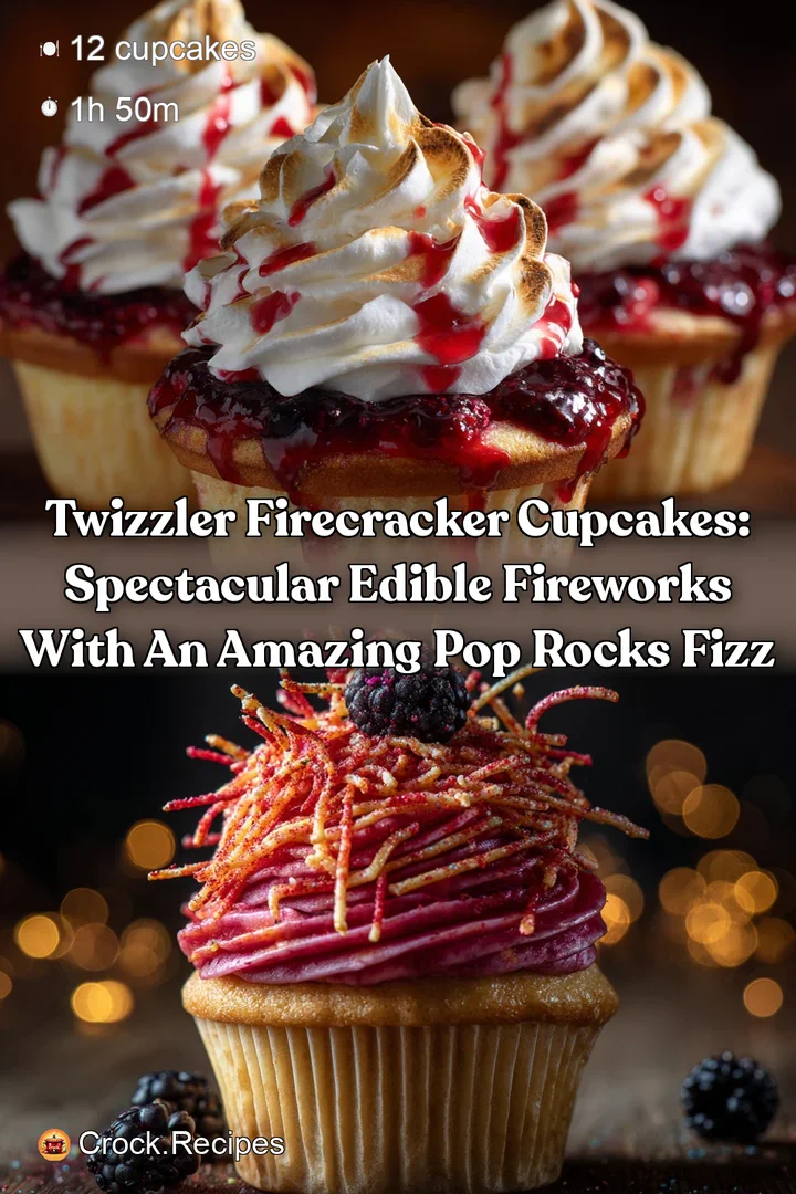 Twizzler Firecracker Cupcakes: Spectacular Edible Fireworks with an Amazing Pop Rocks Fizz
