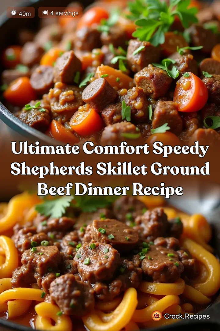 Ultimate Comfort Speedy Shepherds Skillet Ground Beef Dinner Recipe