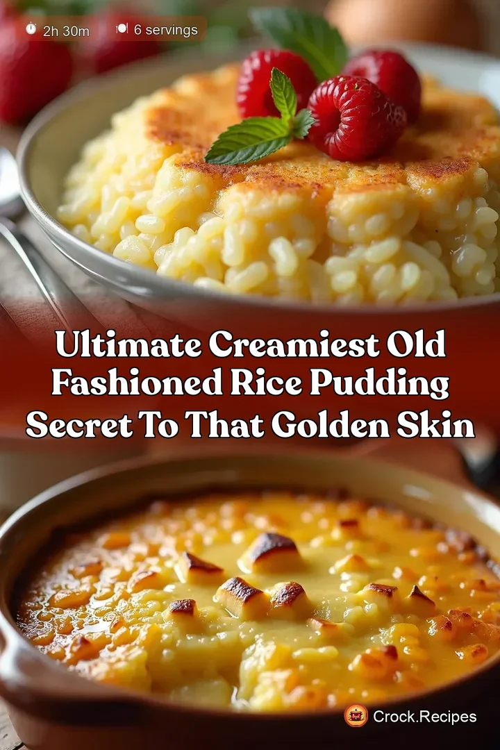 Ultimate Creamiest Old Fashioned Rice Pudding Secret to That Golden Skin