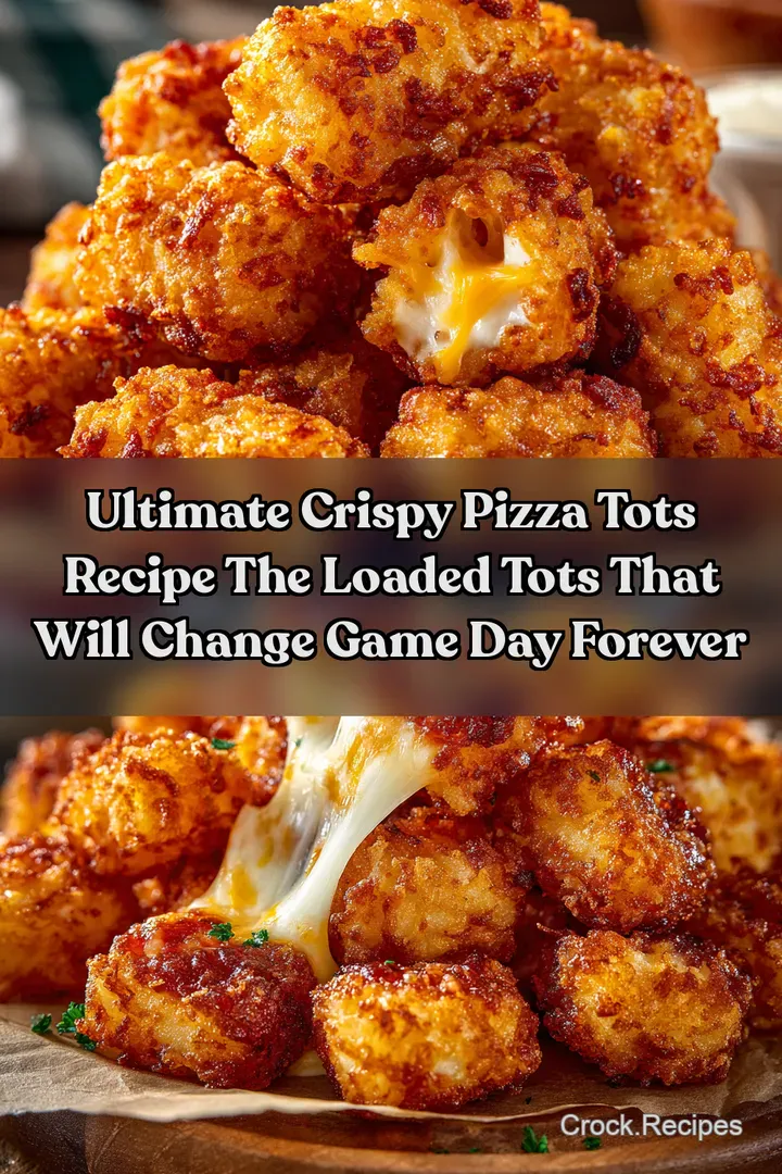 Ultimate Crispy Pizza Tots Recipe The Loaded Tots That Will Change Game Day Forever
