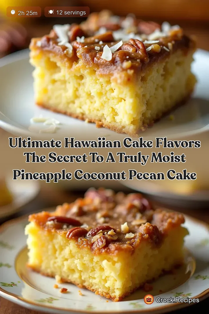Ultimate Hawaiian Cake Flavors The Secret to a Truly Moist Pineapple Coconut Pecan Cake