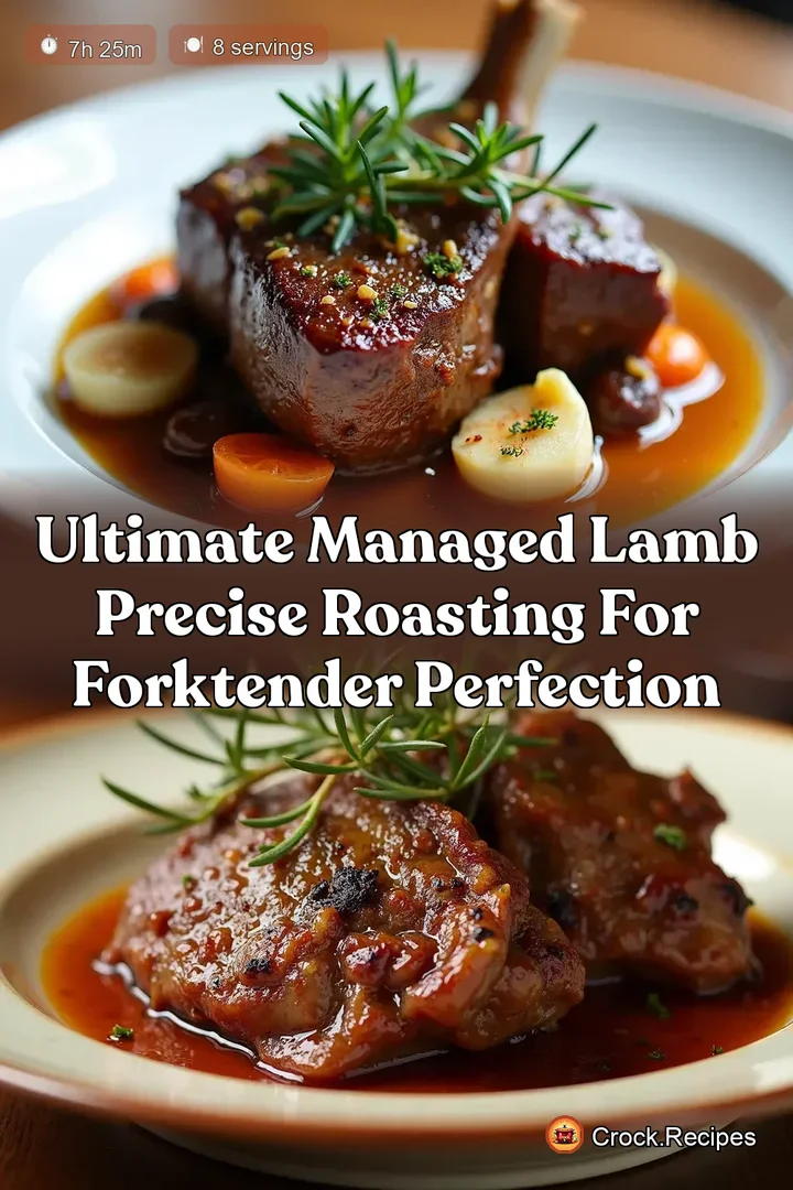 Ultimate Managed Lamb Precise Roasting for ForkTender Perfection