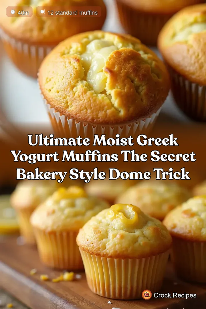 Ultimate Moist Greek Yogurt Muffins The Secret Bakery Style Dome Trick