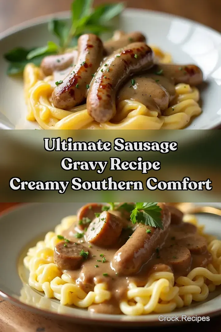 Ultimate Sausage Gravy Recipe Creamy Southern Comfort