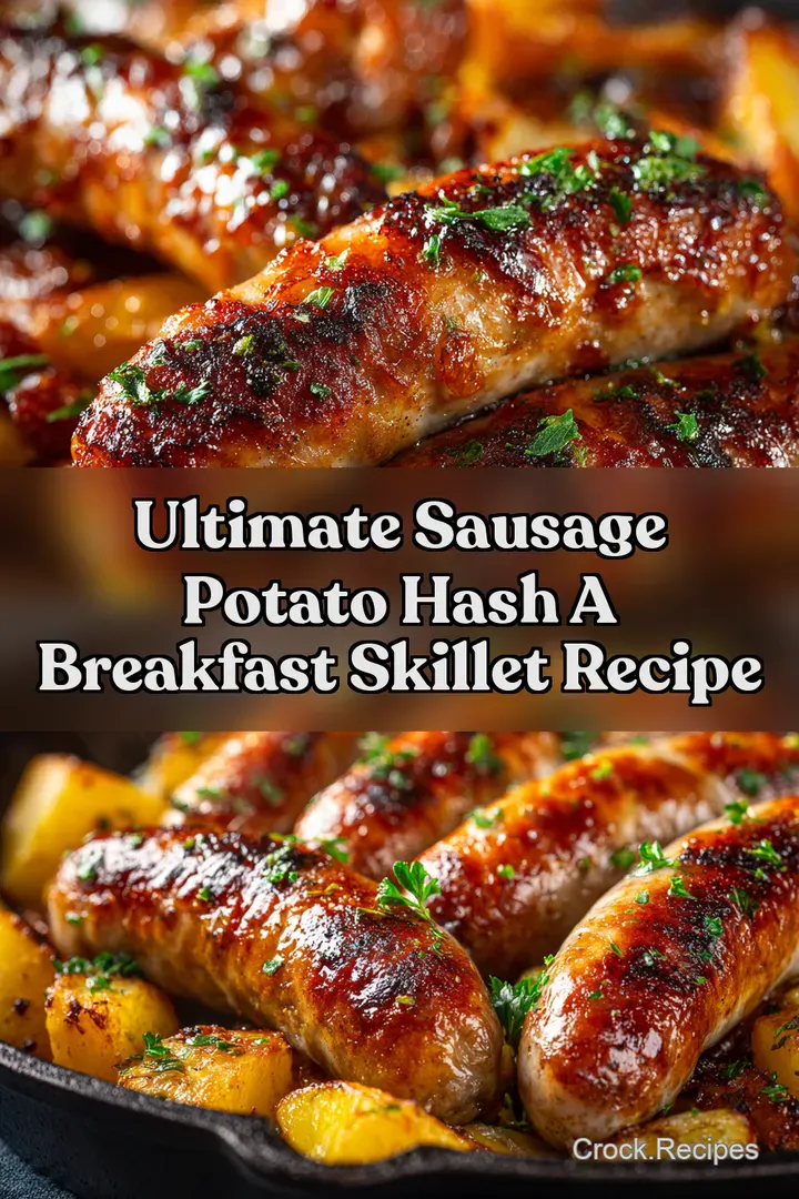 Ultimate Sausage Potato Hash A Breakfast Skillet Recipe