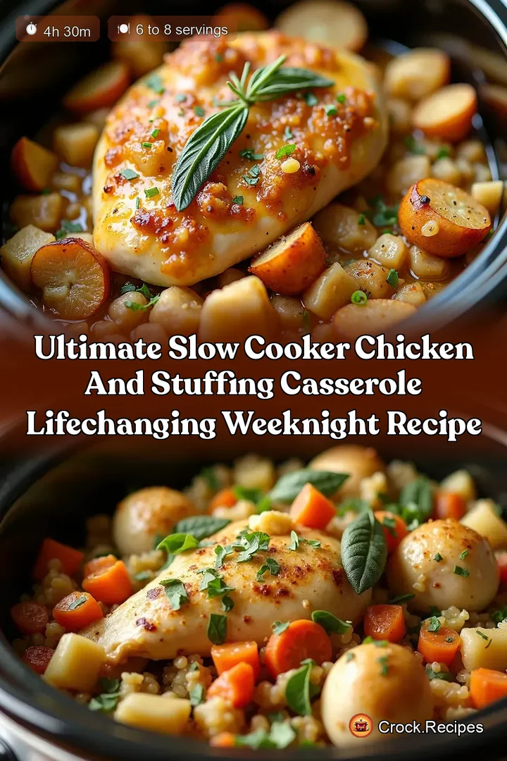 Ultimate Slow Cooker Chicken and Stuffing Casserole LifeChanging Weeknight Recipe