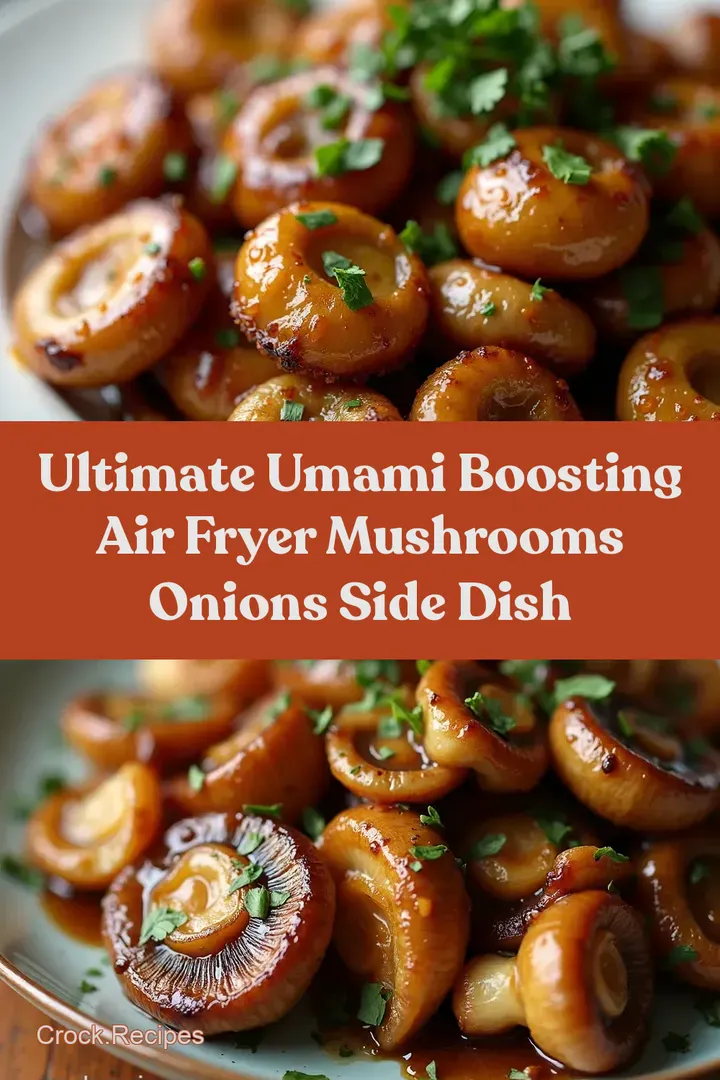 Ultimate Umami Boosting Air Fryer Mushrooms Onions Side Dish