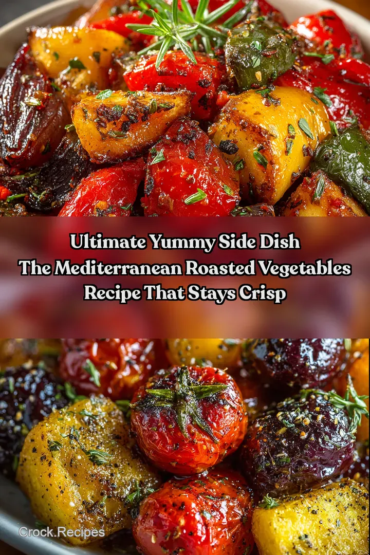 Ultimate Yummy Side Dish The Mediterranean Roasted Vegetables Recipe That Stays Crisp