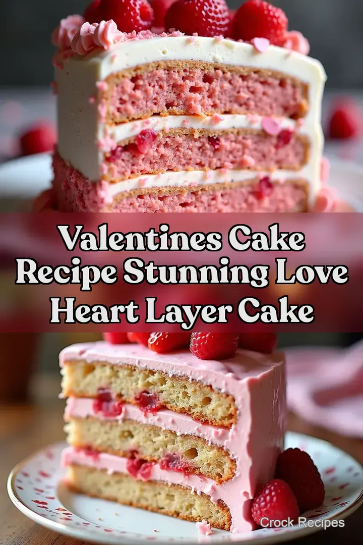 Valentines Cake Recipe Stunning Love Heart Layer Cake