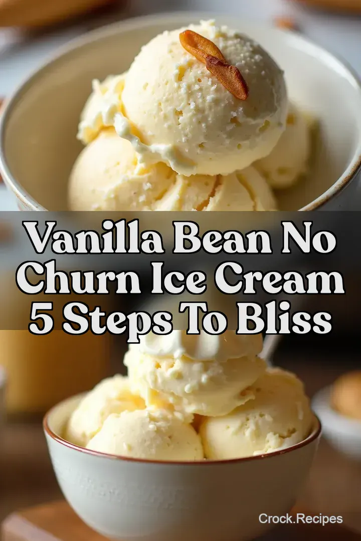 Vanilla Bean No Churn Ice Cream 5 Steps to Bliss