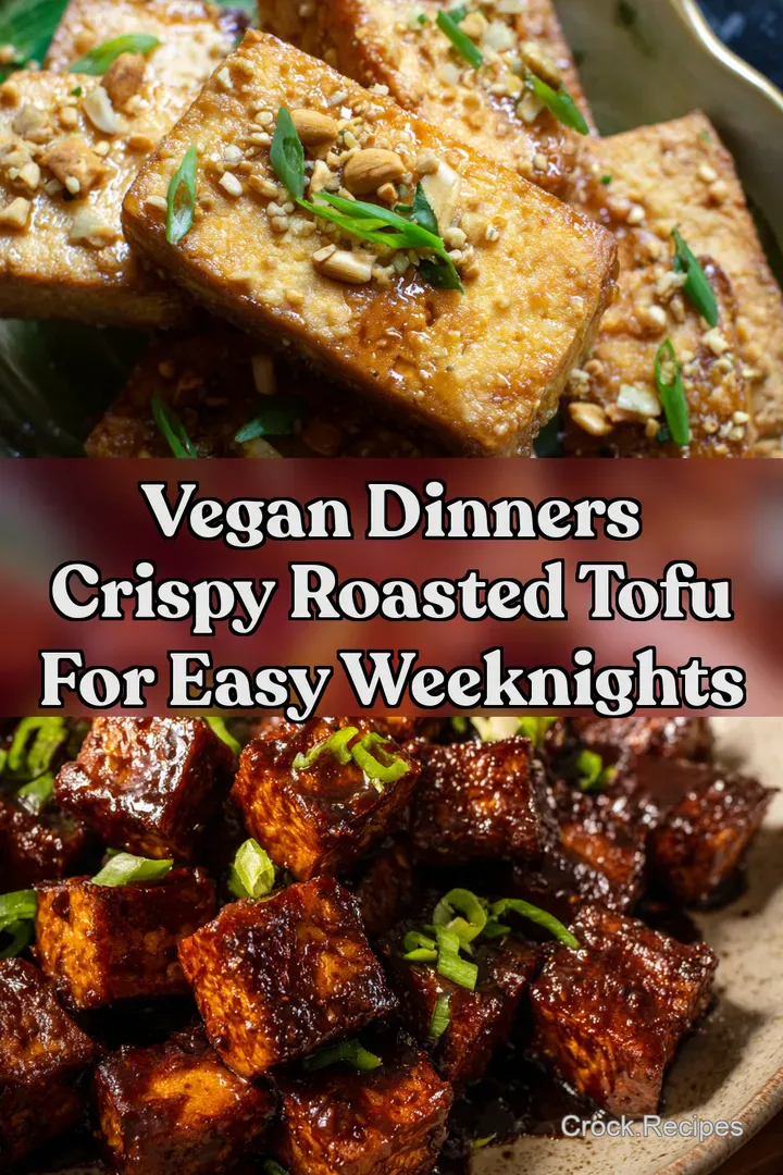 Vegan Dinners Crispy Roasted Tofu for Easy Weeknights : PIN FOR LATER Vegan Dinners Crispy Roasted Tofu for Easy Weeknights