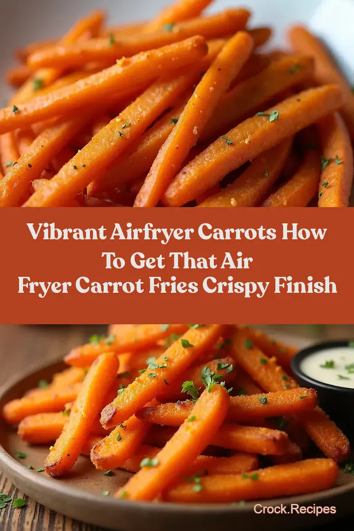 Vibrant Airfryer Carrots How to Get That air fryer carrot fries crispy Finish