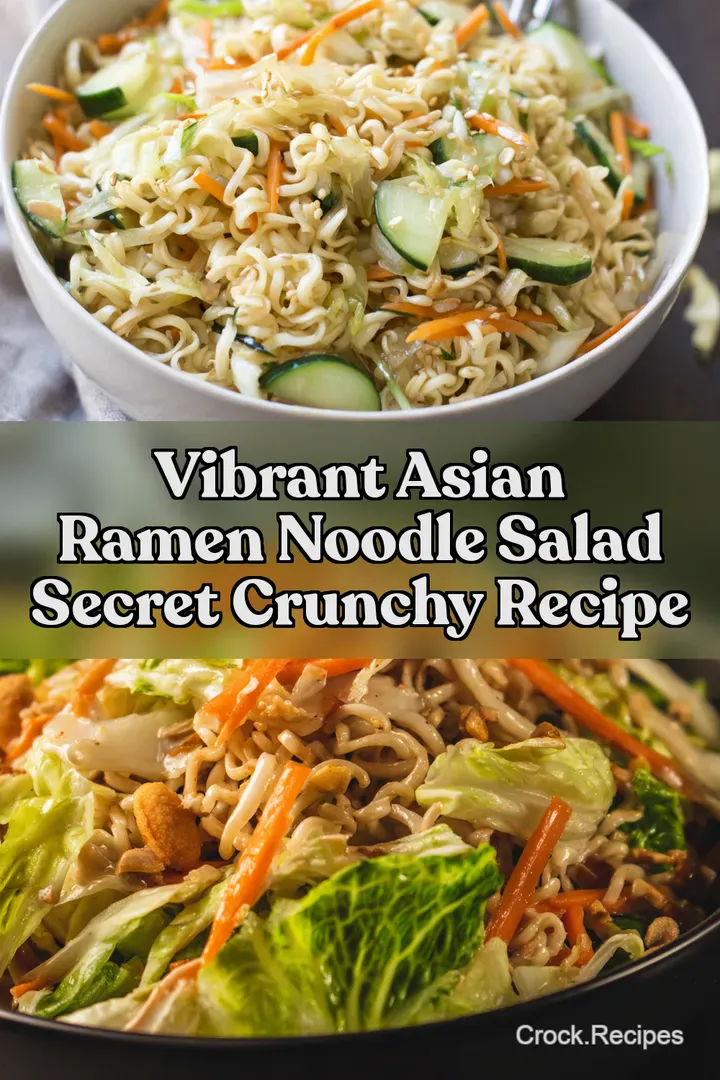 Vibrant Asian Ramen Noodle Salad Secret Crunchy Recipe