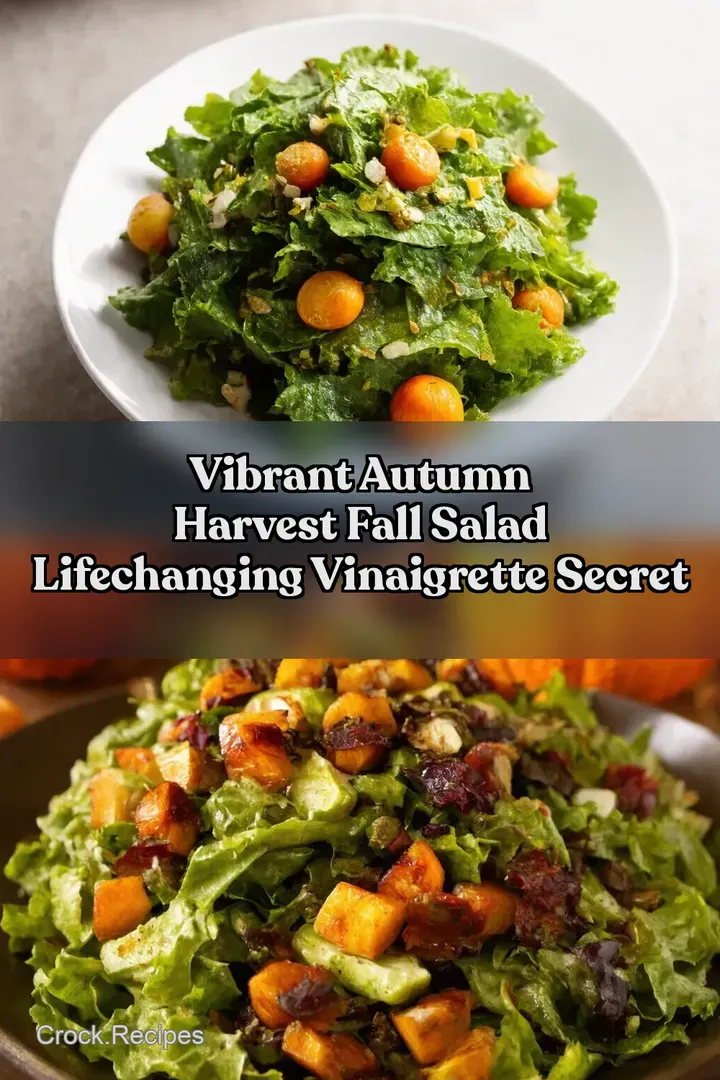Vibrant Autumn Harvest fall salad LifeChanging Vinaigrette Secret