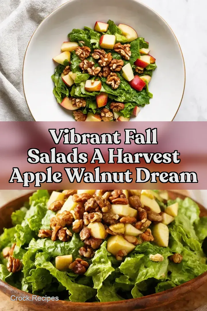 Vibrant Fall Salads A Harvest Apple Walnut Dream