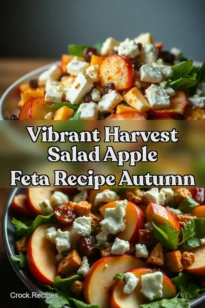 Vibrant Harvest Salad Apple Feta Recipe Autumn