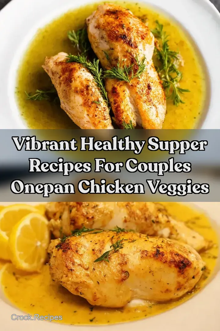 Vibrant Healthy Supper Recipes For Couples OnePan Chicken Veggies