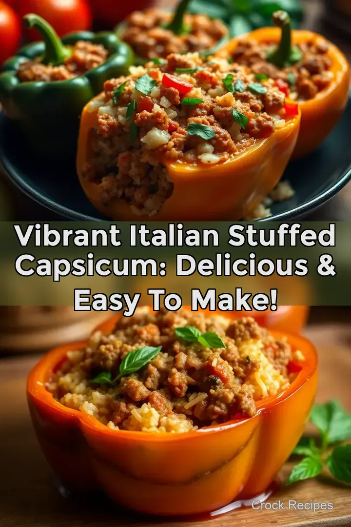 Vibrant Italian Stuffed Capsicum: Delicious & Easy to Make!