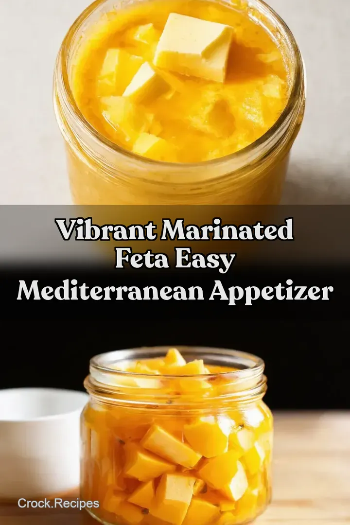 Vibrant Marinated Feta Easy Mediterranean Appetizer