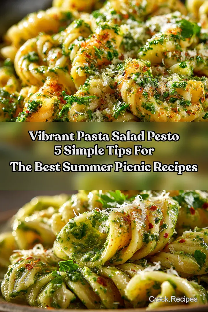 Vibrant Pasta Salad Pesto 5 Simple Tips for the Best Summer Picnic Recipes
