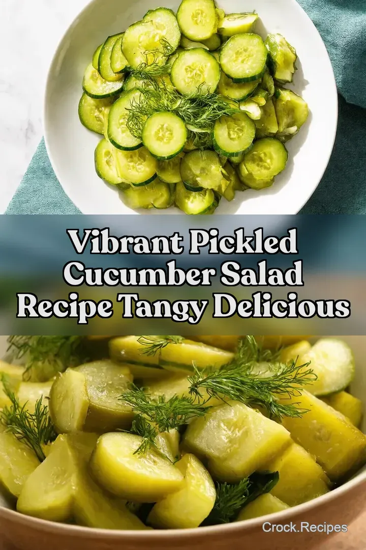 Vibrant Pickled Cucumber Salad Recipe Tangy Delicious