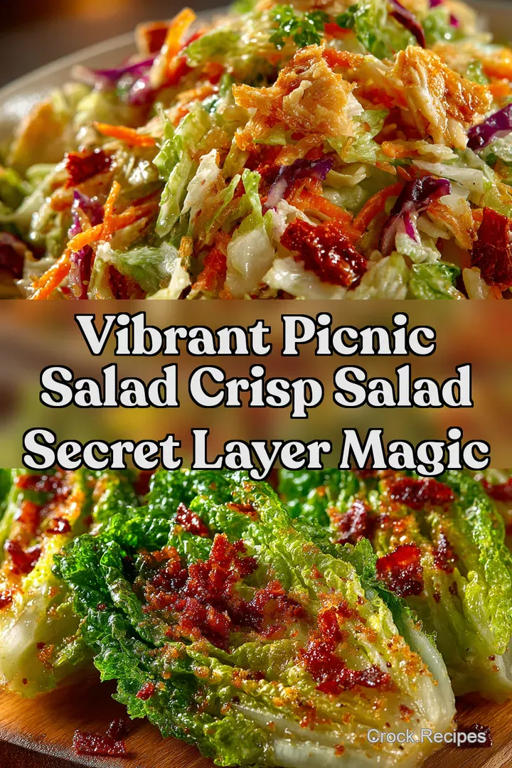 Vibrant Picnic Salad Crisp Salad Secret Layer Magic