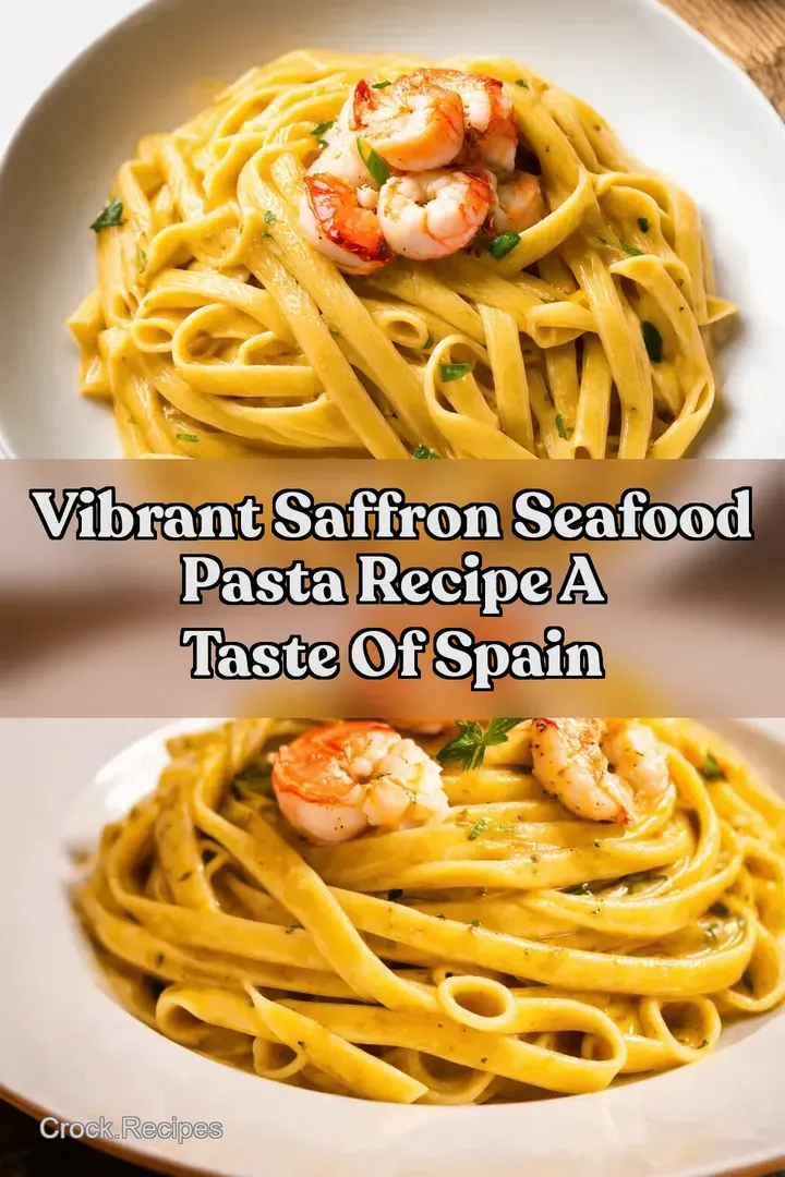 Vibrant Saffron Seafood Pasta Recipe A Taste Of Spain