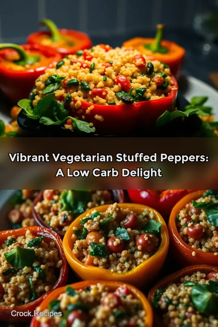Vibrant Vegetarian Stuffed Peppers: A Low Carb Delight