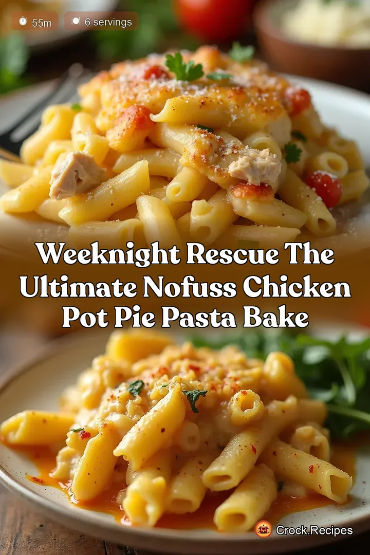 Weeknight Rescue The Ultimate NoFuss Chicken Pot Pie Pasta Bake