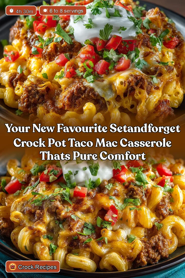 Your New Favourite SetandForget Crock Pot Taco Mac Casserole Thats Pure Comfort