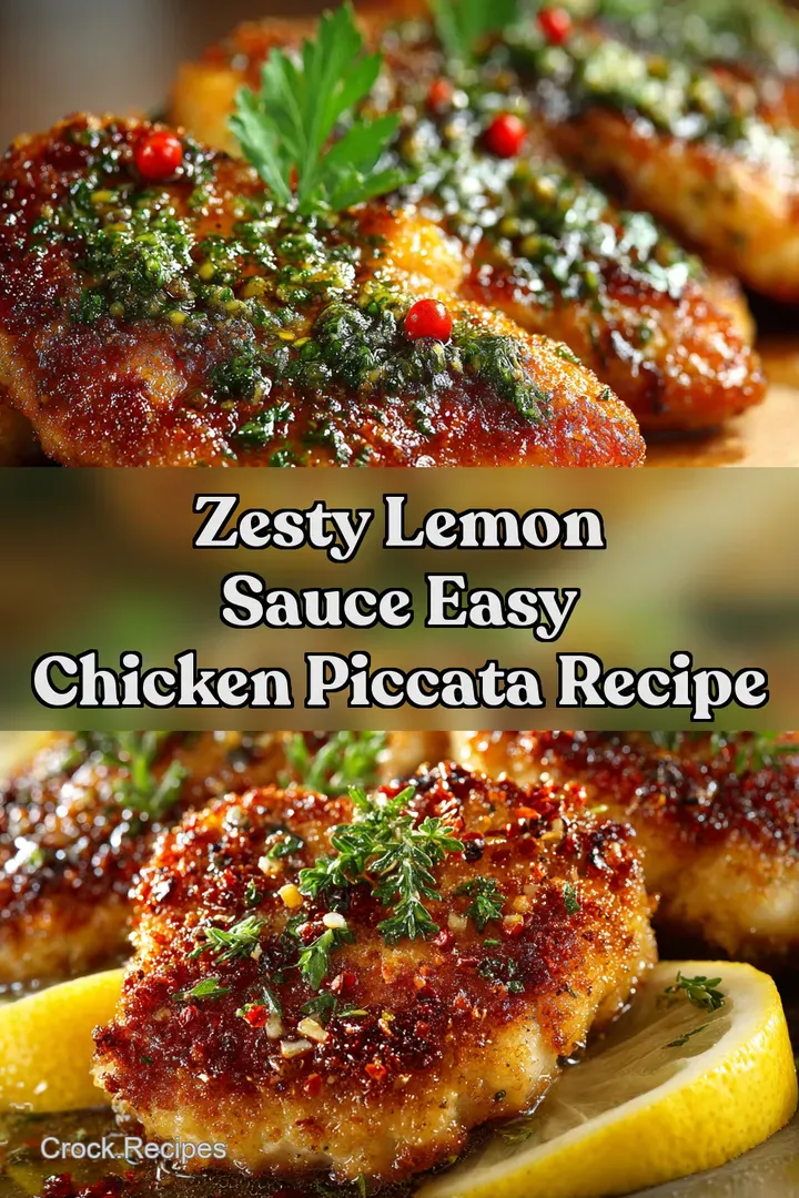 Zesty Lemon Sauce Easy Chicken Piccata Recipe