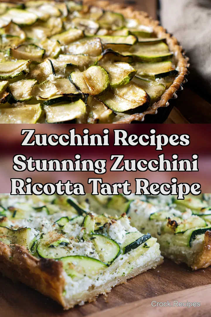 Zucchini Recipes Stunning Zucchini Ricotta Tart Recipe